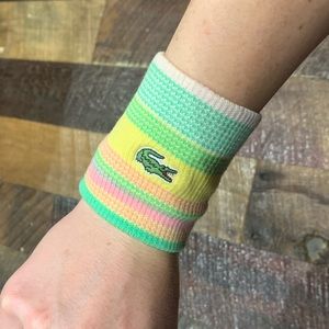 2000s Pastel Lacoste Wrist Sweatband